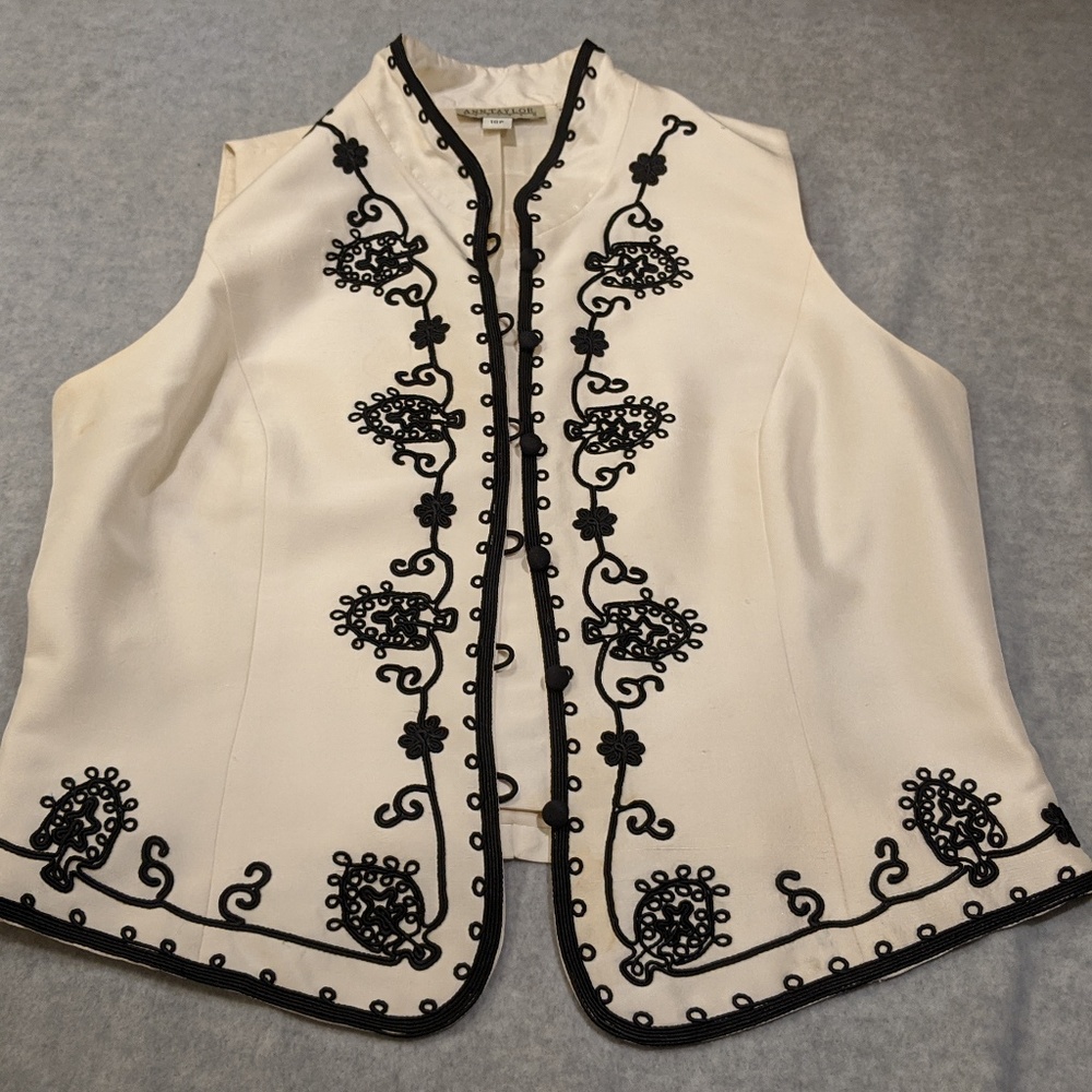 Embroidered Silk Waistcoat